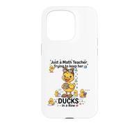Carcasa para iPhone 15 Pro Funny Math Teacher Teacher Appreciation Back to School