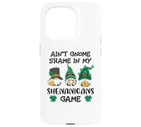 Carcasa para iPhone 15 Pro Funny St Patricks GNOME Prone to Shenanigans with My Gnomies
