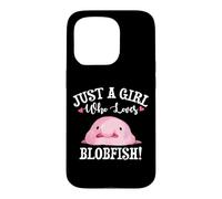 Carcasa para iPhone 15 Pro Funny Womens Kids Just A Girl Who Loves Blobfish Lover