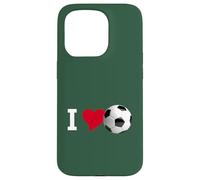 Carcasa para iPhone 15 Pro fútbol yo Juego Amor Deportes Pelota césped Puerta Copa Mundial