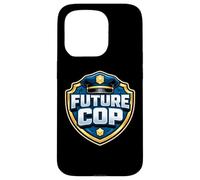 Carcasa para iPhone 15 Pro Futuro policía Oficial de policía Academia Policía Niños Niños Niño