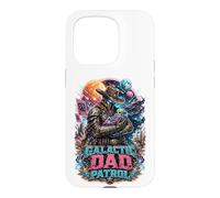 Carcasa para iPhone 15 Pro Galactic Space Cowboy Dad Patrol Scifi Western Father's Day
