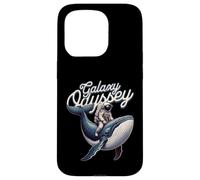 Carcasa para iPhone 15 Pro Galaxy Odyssey Astronaut Riding Cosmic Whale Art