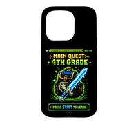 Carcasa para iPhone 15 Pro Gamer Main Quest 4º Grado Cuarto Grado Regreso a la Escuela