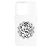 Carcasa para iPhone 15 Pro Ganesha Mandala Hindú Dios Hinduismo Yoga Regalo