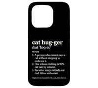 Carcasa para iPhone 15 Pro Gato Hugger Definición Divertido Diccionario Estilo Felino Amante
