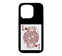 Carcasa para iPhone 15 Pro Gay Pride King of Spades Card Pareja Novio Novio LGBTQ