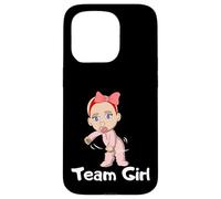 Carcasa para iPhone 15 Pro Gender Reveal Party Team Girl Cute Flossing Baby Floss Gift