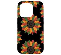 Carcasa para iPhone 15 Pro Girasoles africanos Orgullo Negro y Cultura