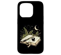 Carcasa para iPhone 15 Pro Goblincore Pool Billar Snooker Nature Cue Libro Lectura