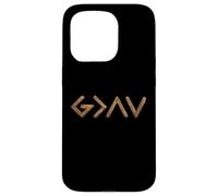 Carcasa para iPhone 15 Pro God is Faithful More Than Highs and Lows Wooden Version