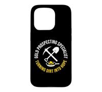 Carcasa para iPhone 15 Pro Gold Prospecting Specialist Funny Mining