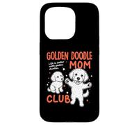 Carcasa para iPhone 15 Pro Golden Doodle Mom Club Goldendoodle Dog Mom Día de la Madre