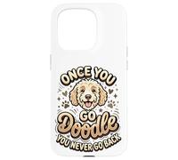 Carcasa para iPhone 15 Pro Goldendoodle Mom Goldendoodle Dad Once You Go Dueño de Doodle