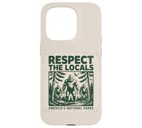 Carcasa para iPhone 15 Pro Gracioso Respeto Los Locales Cryptids Folklure Sasquatch