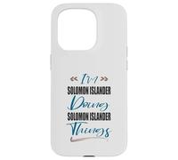 Carcasa para iPhone 15 Pro Gracioso Soy Islas Salomón Haciendo Cosas de Las Islas Salomón