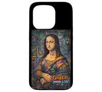 Carcasa para iPhone 15 Pro Graffiti Mona Lisa Pop Art - Colorful Street Art Masterpiece