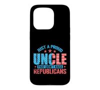 Carcasa para iPhone 15 Pro Gráfico de tío Orgulloso antirepublicano