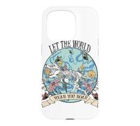 Carcasa para iPhone 15 Pro Gráfico Floral de Dinosaurio Hear You Roar Empowerment