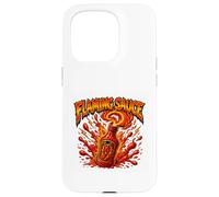 Carcasa para iPhone 15 Pro Gráfico Picante de Salsa flameante Inferno Burst