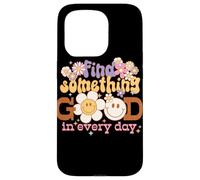 Carcasa para iPhone 15 Pro Gráfico Retro Find Something Good Every Day