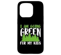 Carcasa para iPhone 15 Pro Green Planet Me Estoy volviendo Verde para el Medio Ambiente de mis Hijos