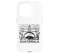 Carcasa para iPhone 15 Pro Guatemala Antigua Santa Catalina Arch and Agua Volcano