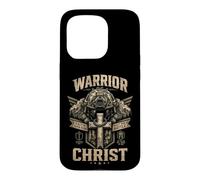 Carcasa para iPhone 15 Pro Guerrero de Cristo Fe sobre el Miedo Soldado Cristiano
