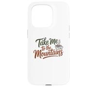 Carcasa para iPhone 15 Pro Guión de café Aventurero, tipografía de café de montaña