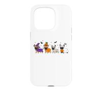 Carcasa para iPhone 15 Pro Halloween Frenchie Bulldog Amante de los Perros Perro Espeluznante Halloween