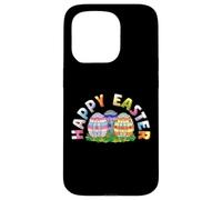 Carcasa para iPhone 15 Pro Happy Easter Block Building Ladrillo Constructor Maestro Constructor