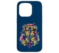 Carcasa para iPhone 15 Pro Harry Potter Hogwarts Multi-Colored Floral Crest