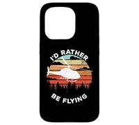 Carcasa para iPhone 15 Pro Helicopter Funny Pilot Gift I'D Rather Be Flying Retro