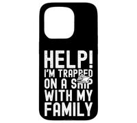Carcasa para iPhone 15 Pro Help I'm Trapped On A Ship with My Family Funny Cruise