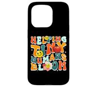 Carcasa para iPhone 15 Pro Helping Tiny Humans Bloom Retro Colorful Teacher Design