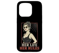 Carcasa para iPhone 15 Pro Her Life Her Rules Cita Independiente Pin Up Girl