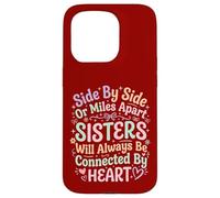 Carcasa para iPhone 15 Pro Hermanas Side by Side Sisters Forever Connected Siblings Love Family