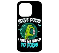 Carcasa para iPhone 15 Pro Hocus Pocus Necesito mi insulina para concentrarme