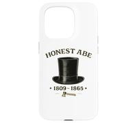 Carcasa para iPhone 15 Pro Honesto Abe Lincoln Stovepipe Hat Presidente Historia