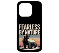 Carcasa para iPhone 15 Pro Honey Badger Vintage de Fearless by Nature