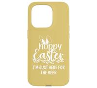 Carcasa para iPhone 15 Pro Hoppy Easter Hour Some Bunny Needs Beer Here for The Hops