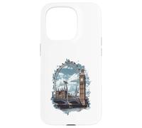 Carcasa para iPhone 15 Pro Horizonte de Londres Big-Ben Ferris Wheel Cityscape Art