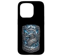 Carcasa para iPhone 15 Pro Hugin & Munin los Cuervos Vikingos de Odín Mitología nórdica