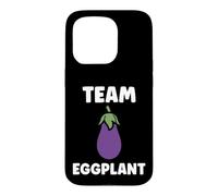 Carcasa para iPhone 15 Pro Humor Food Eggplant Simple Team Eggplant
