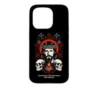 Carcasa para iPhone 15 Pro I Am The Way John 14:6 Diseño de Calavera gótica de Jesús Cristiano