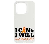 Carcasa para iPhone 15 Pro I Can & I Will Beat Leukemia Cancer Warrior Just Watch Me