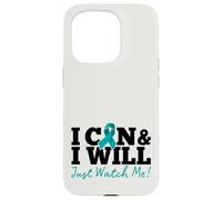 Carcasa para iPhone 15 Pro I Can & I Will Beat Ovarian Cancer Warrior Just Watch Me