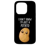 Carcasa para iPhone 15 Pro I Don't Know I'm Just A Potato Funny Kawaii Potato Saying