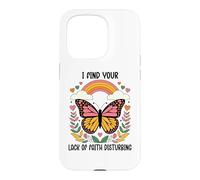 Carcasa para iPhone 15 Pro I Find Your Lack of Faith Disturbing Butterfly Christian