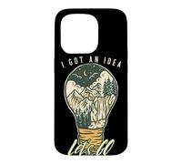 Carcasa para iPhone 15 Pro I Got An Idea Let's Go Outside Vintage Hiking Outdoors Lover